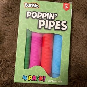 Poppin' Pipes 4 Pack - Red, Pink, Blue, Green